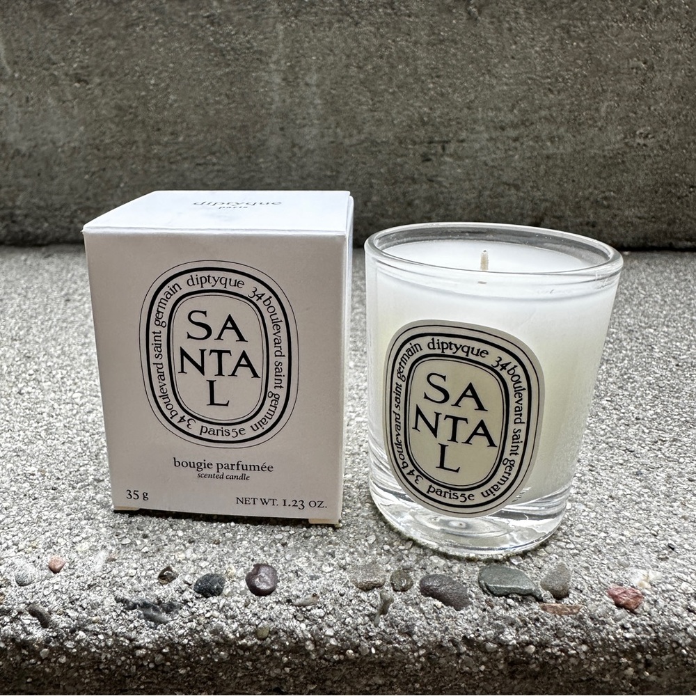 Diptyque Santal mini candle. NIB.